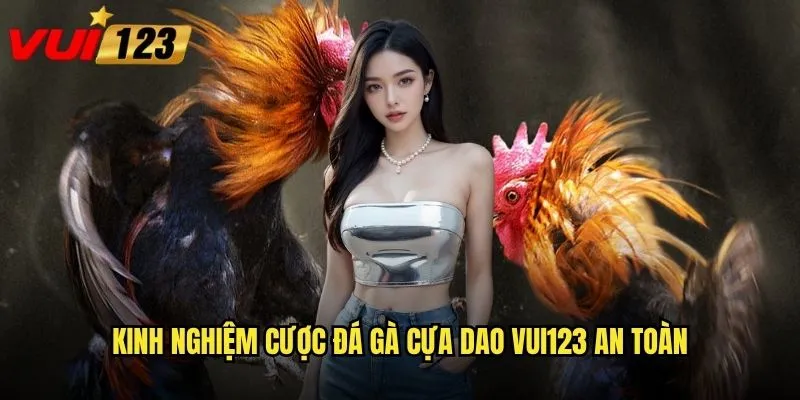 Đá gà cựa dao Vui123 - Hình thức cược mạo hiểm hay cơ hội vàng? 3 Kinh nghiệm cược đá gà cựa dao Vui123 an toàn
