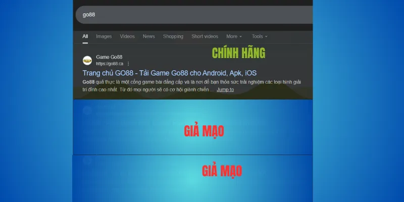 Cách nhận diện Go88 giả